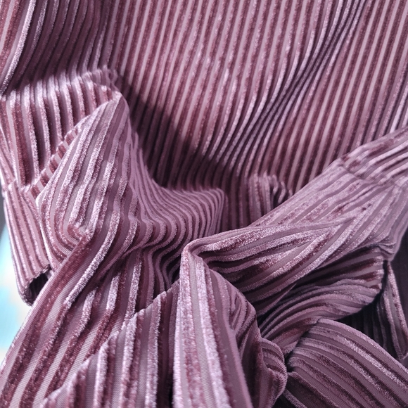 Nasty Gal Collection Relaxed Velvet Striped Blazer Size 10 - Picture 9 of 16